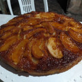 El cooksnap de Claudia cuando hizo Torta invertida de manzana.