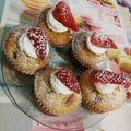 Jegyes-Molnár Reni Cooksnap-ja, amikor elkészítette a(z) Gyors epres muffin /Schnell Erdbeere Muffin receptet.