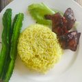 Cooksnap FZ Adzlin semasa beliau membuat Nasi Ayam Mantul.