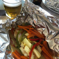El cooksnap de Rebeca Quintero cuando hizo Medallones de merluza al papillote.