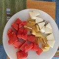 El cooksnap de Solitary Wolf cuando hizo Ensalada de pepino, tomate y kiwi.