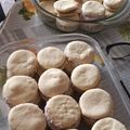 El cooksnap de Bruno Baldasso cuando hizo Alfajor de maicena(con harina leudante).