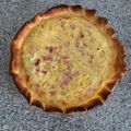 El cooksnap de Ricardo cuando hizo Quiche de alcachofas y jamón.