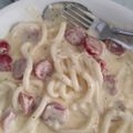Cooksnap dari elsafirdausi untuk resep Udon Carbonara with Meatball Topping