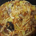 El cooksnap de JUAN VICENTE LOPEZ LORITE cuando hizo Fideos gruesos con costilla y caldo de pollo.