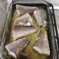 El cooksnap de Raquel cuando hizo Colas de pescadilla al horno y espinacas con ajos.