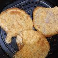 El cooksnap de Mónica cuando hizo Milanesas veganas de gírgolas.
