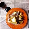 El cooksnap de Chantal Solorzano Garcia cuando hizo Pechito de cerdo a la mostaza con papas al horno.