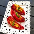 Cooksnap από tahitian στη συνταγή Πιπεριές Φλωρίνης με φέτα, ανθότυρο και μυρωδικά 🌶🌶🌶
