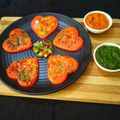Er. Amrita Shrivastava का कुकस्नैप जब उन्होंने मिनी बीटरूट पिज्ज़ा (Mini beetroot pizza recipe in hindi) बनाया था।