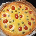 El cooksnap de La Jícara cuando hizo Quiche de tomates cherry y aceitunas.