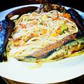 Tastes By Tatas.'s cooksnap of when they made Veggy Pasta and fried chicken drumsticks.