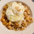 El cooksnap de Mari Paz Antequera cuando hizo Espaguetis con gambas al ajillo.
