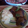 El cooksnap de Martha Mulato cuando hizo Reducción de carne en vino tinto.
