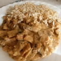 El cooksnap de Miguel cuando hizo Lomo de cerdo con salsa de champiñones y queso.