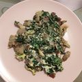 El cooksnap de corralmr cuando hizo Revuelto de espinacas y setas.