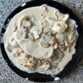 El cooksnap de Javier Mezquita cuando hizo Filetes de pollo (pechuga) con nata, champiñones y bacon.