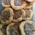 cesar's cooksnap of when they made Lebanese sfiha.
