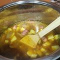 El cooksnap de Almudena Collado cuando hizo Patatas guisadas con salchichas frescas al curry.