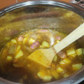 El cooksnap de Almudena Collado cuando hizo Patatas guisadas con salchichas frescas al curry.