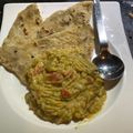 marla9's cooksnap of when they made Lentils sauce, banana chapati and sweet and sour glazed chicken.
