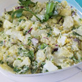 El cooksnap de Dinora Mendez cuando hizo Ensalada de papas y huevos con mayonesa al ajo y limón.