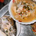 Hoài Thu Lê's cooksnap of when they made Canh Chua Măng Nấu Đầu Cá Hồi.