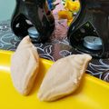 Sneha Banerjee's cooksnap of when they made নলেন গুড়ের শঙ্খ  সন্দেশ(Nolen gurer shankh sandesh in Bengali).