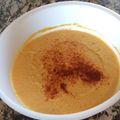 El cooksnap de Caleb Vela cuando hizo Hummus de garbanzos.
