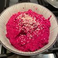 Ettie Eyre's cooksnap of when they made Beetroot dip.
