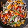 El cooksnap de LuzMa SG cuando hizo Fajitas de res y pimientos.