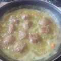 El cooksnap de river cuando hizo Albóndigas verdes (en salsa verde).