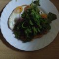 El cooksnap de Raquel Jimenez cuando hizo Pizza de harina de garbanzo con verduras.
