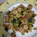El cooksnap de Chimi Pantonhive cuando hizo Salteado de calabacín y gambas.