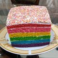 Cooksnap dari Zhafirah Zubaidah untuk resep Rainbow cake kukus ny.liem super lembut