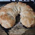 El cooksnap de Maria Rivero cuando hizo Rosca de chicharrón.
