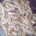 El cooksnap de Valery Rodriguez cuando hizo Fideos caseros (anchos).