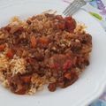El cooksnap de Juan cuando hizo Arroz a la bolognesa.