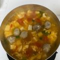 Eva Kang's cooksnap of when they made 番茄豆腐蛋花湯.