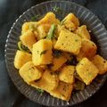Hiral Pandya Shukla's cooksnap of when they made ઢોકળા (dhokal in Gujarati).