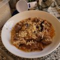 El cooksnap de Montse Casellas - Trasteamos en mi Cocina? cuando hizo Arroz con setas y butifarras.