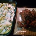 Jim's cooksnap of when they made Brenda's Stuffed Shells.