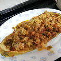 El cooksnap de angie cuando hizo Calabacines al horno rellenos de carne.