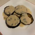 El cooksnap de Eduardo Agudo Alba cuando hizo Berenjena con salsa de yogur, miel y pipas de calabaza.
