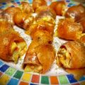 El cooksnap de Arianne cuando hizo Rollitos de salmón ahumado con crema de queso y mango.
