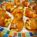 El cooksnap de Arianne cuando hizo Rollitos de salmón ahumado con crema de queso y mango.