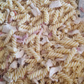 El cooksnap de Clara cuando hizo Macarrones carbonara con pollo.