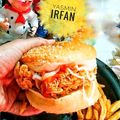 Yasmin Irfan's cooksnap of when they made Crunchy zinger burger.