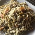 El cooksnap de Oscar E. Delgado Cuadra cuando hizo Pasta en salsa Alfredo y camarones.