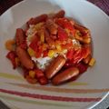 Cooksnap από Evi Zouba στη συνταγή Σπετσοφάι με μίνι λουκάνικα Φρανκφούρτης με ρύζι
